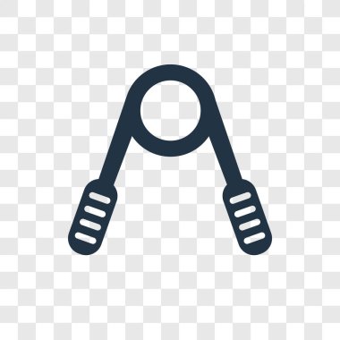 Saydam arka plan üzerinde el kavrama şeffaflık logo kavramı izole el kavrama vektör simgesi