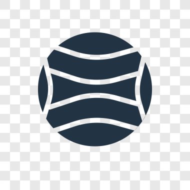 Saydam arka plan üzerinde topu şeffaflık logo kavramı izole top vektör simgesi