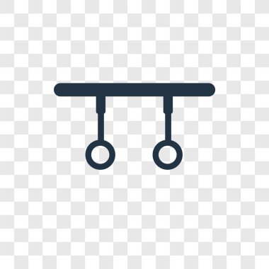 Yüzük şeffaf arka plan üzerinde yüzük şeffaflık logo kavramı izole simge vektör