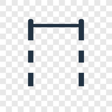 Vektör simge şeffaf arka plan, çekme kadar izole şeffaflık logo kavramı bar bar yetişmek