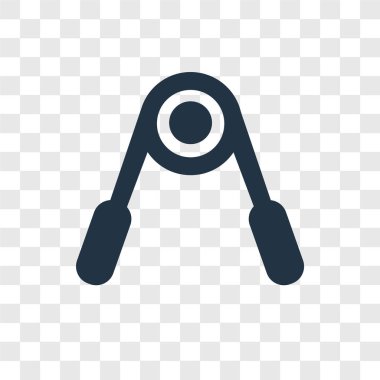 Saydam arka plan üzerinde el kavrama şeffaflık logo kavramı izole el kavrama vektör simgesi