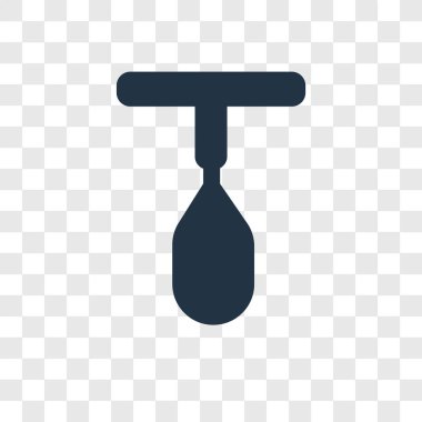 Saydam arka plan üzerinde kum topu şeffaflık logo kavramı izole kum top vektör simgesi