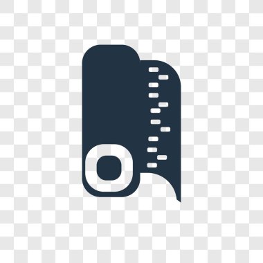 Saydam arka plan üzerinde kumaş şeffaflık logo kavramı izole kumaş vektör simgesi