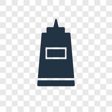 Saydam arka plan üzerinde tutkal şeffaflık logo kavramı izole tutkal vektör simgesi