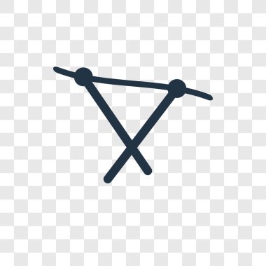 Saydam arka plan üzerinde örme şeffaflık logo kavramı izole örgü vektör simgesi