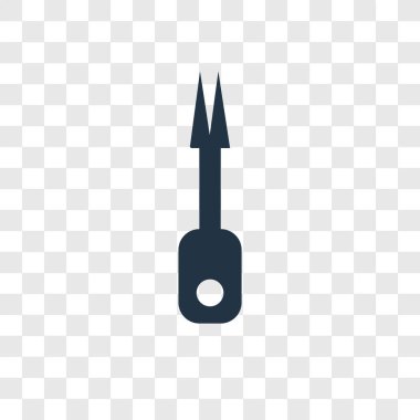 Saydam arka plan üzerinde Ripper şeffaflık logo kavramı izole ripper vektör simgesi