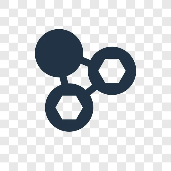 Saydam Arka Plan Üzerinde Moleküller Şeffaflık Logo Kavramı Izole Molekülleri — Stok Vektör