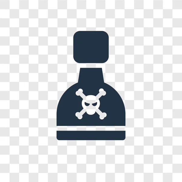 Icône Vectorielle Empoisonnée Isolée Sur Fond Transparent Concept Logo Transparent — Image vectorielle