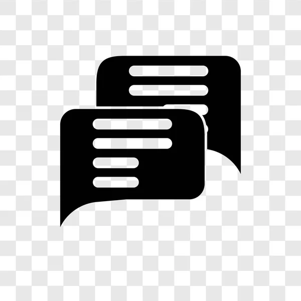 Διάνυσμα Εικονίδιο Συνομιλίας Που Απομονώνονται Διαφανές Φόντο Chat Διαφάνεια Λογότυπο — Διανυσματικό Αρχείο