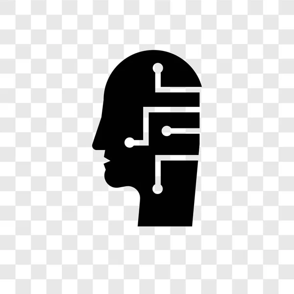 Иконка Вектора Искусственного Интеллекта Изолирована Прозрачном Фоне Концепция Прозрачности Логотипа — стоковый вектор
