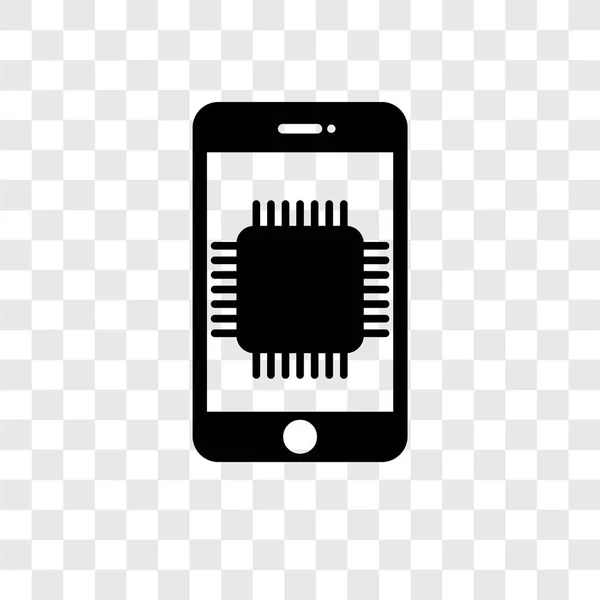Smartphone Vektor Symbol Isoliert Auf Transparentem Hintergrund Smartphone Transparenz Logo — Stockvektor