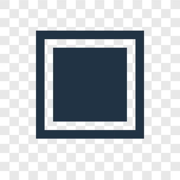 Icono Vector Cuadrado Aislado Sobre Fondo Transparente Concepto Logotipo Transparencia — Vector de stock