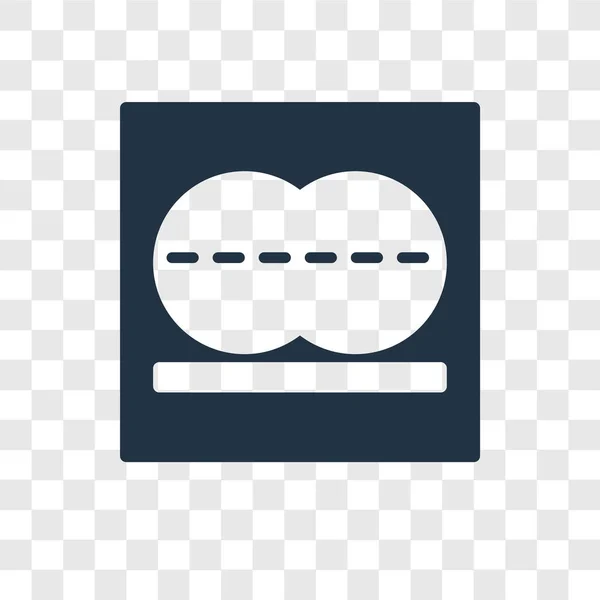 Плоская Векторная Иконка Прозрачном Фоне Плоская Концепция Логотипа Прозрачности — стоковый вектор