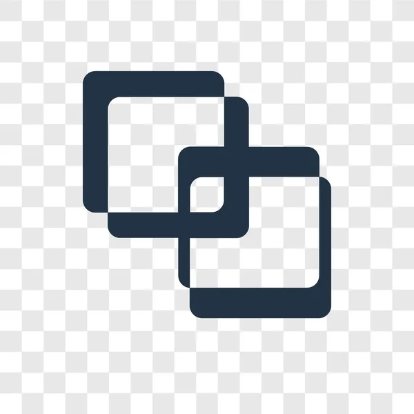 Birleştirme Şeffaf Arka Plan Üzerinde Birleştirme Şeffaflık Logo Kavramı Izole — Stok Vektör