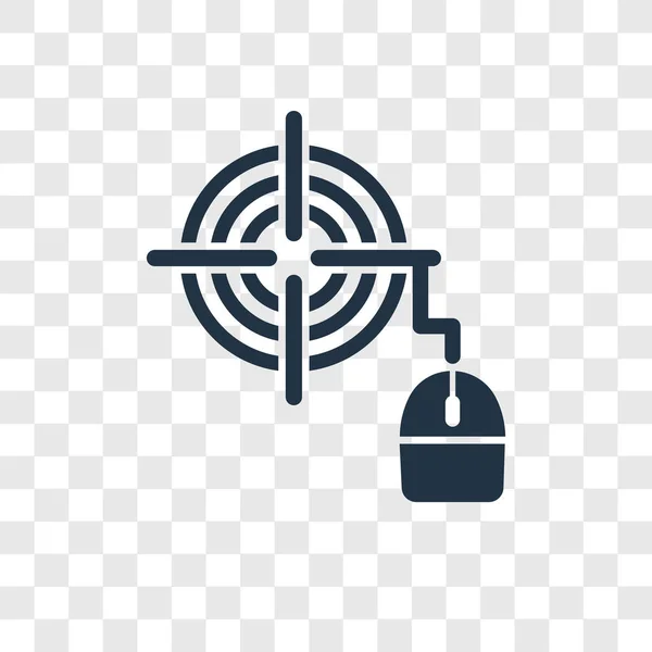 Targeting Vektor Symbol Isoliert Auf Transparentem Hintergrund Targeting Transparenz Logo — Stockvektor