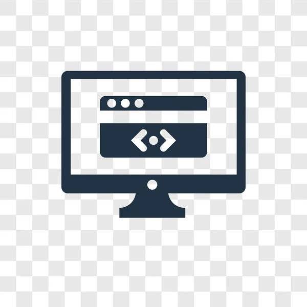 Значок Вектора Экрана Изолирован Прозрачном Фоне Концепция Прозрачности Экрана Логотип — стоковый вектор
