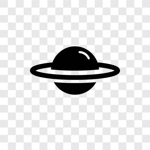 Значок Вектора Сатурна Изолирован Прозрачном Фоне Концепция Логотипа Сатурна — стоковый вектор