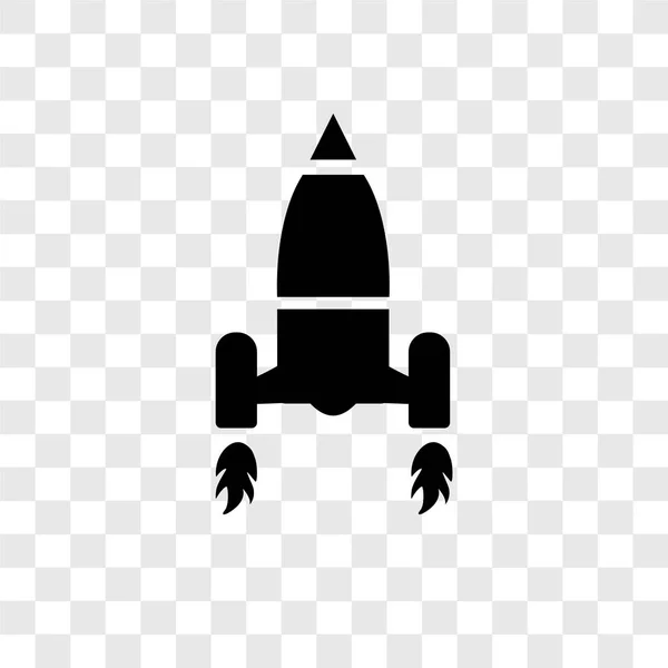 Launching Shuttle Vector Pictogram Geïsoleerd Transparante Achtergrond Shuttle Lancering Transparantie — Stockvector