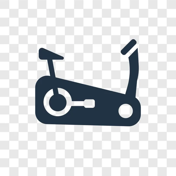 Icono Vector Bicicleta Estacionaria Aislado Sobre Fondo Transparente Concepto Logotipo — Vector de stock