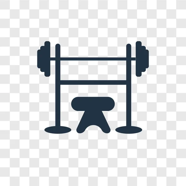 Dumbbell Vector Icon Isolated Transparent Background Dumbbell Transparency Logo Concept — Stock Vector