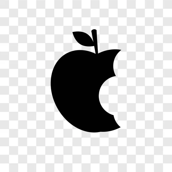 Εικονίδιο Διάνυσμα Apple Που Απομονώνονται Διαφανές Φόντο Apple Διαφάνεια Λογότυπο — Διανυσματικό Αρχείο