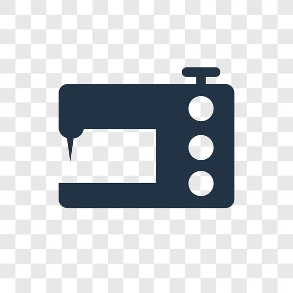 Nähmaschinen Vektor Symbol Isoliert Auf Transparentem Hintergrund Nähmaschinen Transparenz Logo — Stockvektor