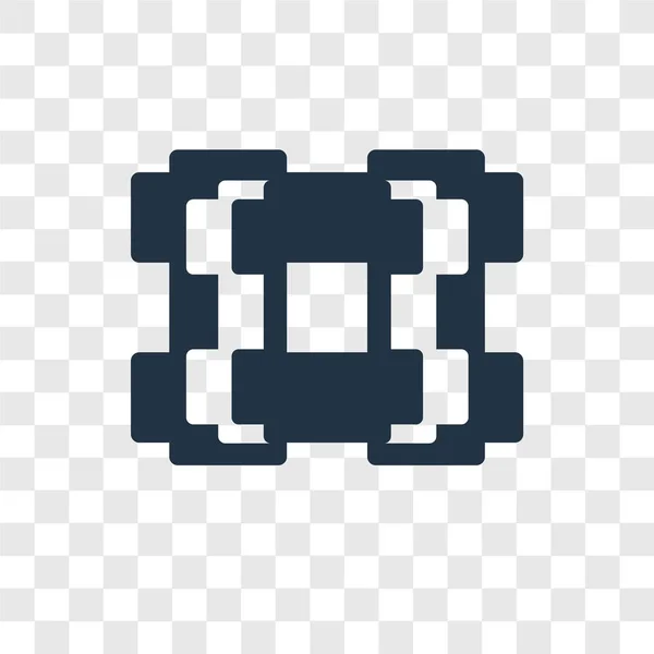 Векторна Піктограма Рамки Ізольована Прозорому Фоні Концепція Логотипу Прозорості Рамки — стоковий вектор