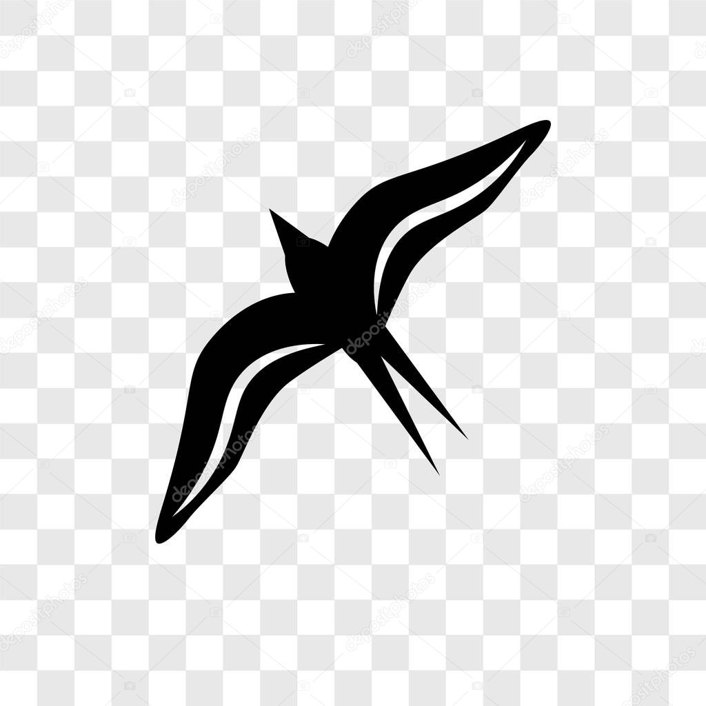 Bird Migration vector icon isolated on transparent background, Bird Migration transparency logo concept
