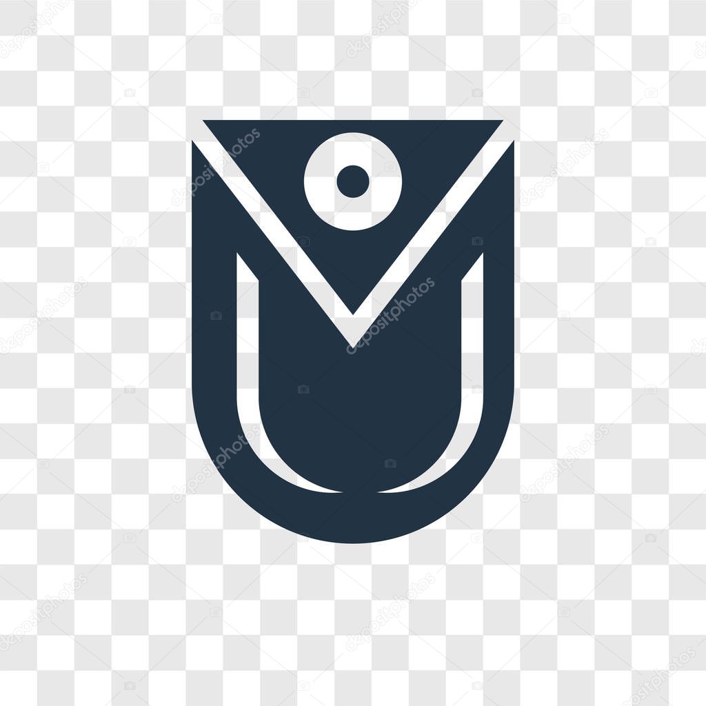 Pocket vector icon isolated on transparent background, Pocket transparency logo concept