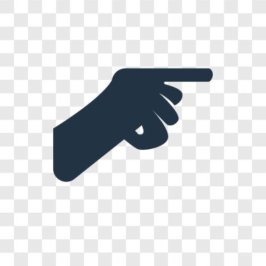 Saydam arka plan üzerinde işaret şeffaflık logo kavramı izole vektör simge işaret eden