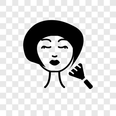 Yapmak saydamlık logo kavramı üzerinde şeffaf arka plan izole vektör simge kadar yapmak