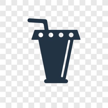 Saydam arka plan üzerinde suyu şeffaflık logo kavramı izole meyve suyu vektör simgesi