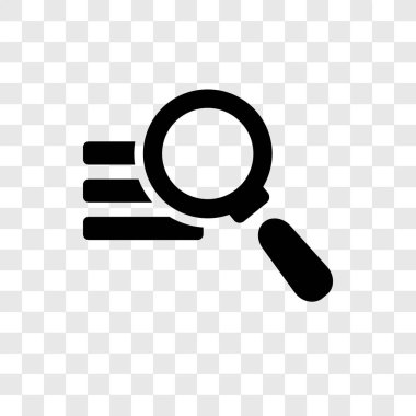 Saydam arka plan üzerinde Analytics şeffaflık logo kavramı izole analytics vektör simgesi