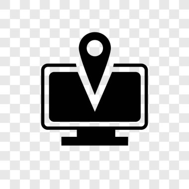 Saydam arka plan üzerinde IP şeffaflık logo kavramı izole IP vektör simgesi