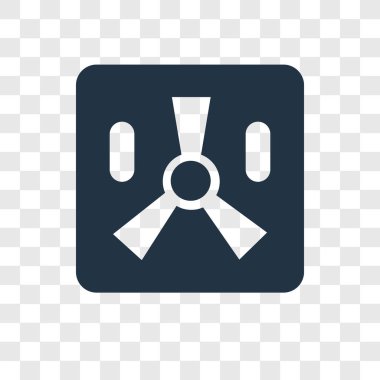 Saydam arka plan üzerinde zehirli atık şeffaflık logo kavramı izole toksik atık vektör simgesi