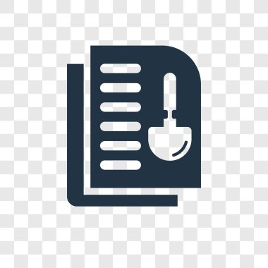 Saydam arka plan üzerinde belge şeffaflık logo kavramı izole belge vektör simgesi