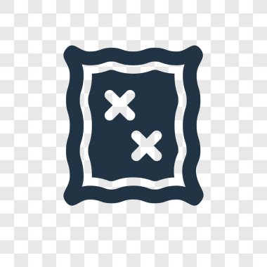 Şeffaf arka plan, harita şeffaflık logo kavramı izole vektör simge göster