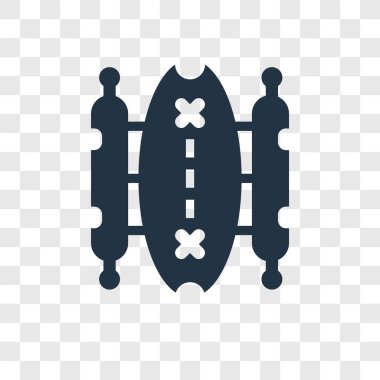 Şeffaf arka plan, harita şeffaflık logo kavramı izole vektör simge göster