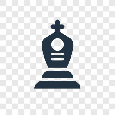 Saydam arka plan üzerinde mezar şeffaflık logo kavramı izole mezar vektör simgesi