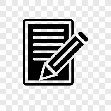 Saydam arka plan üzerinde komut dosyası saydamlığı logo kavramı izole komut dosyası vektör simgesi