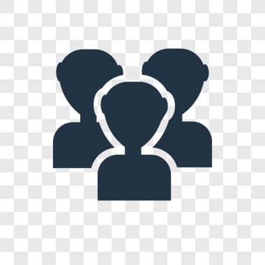 Saydam arka plan üzerinde seyirci şeffaflık logo kavramı izole seyirci vektör simgesi