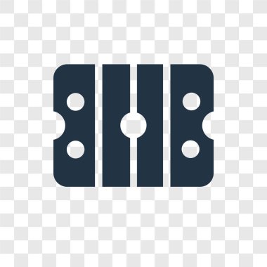 Saydam arka plan üzerinde buz mahkeme şeffaflık logo kavramı izole buz mahkeme vektör simgesi