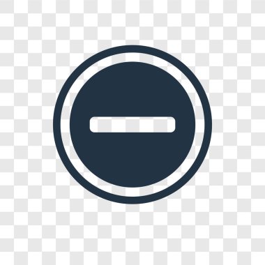 Saydam arka plan üzerinde hiçbir giriş şeffaflık logo kavramı izole giriş vektör simge yok