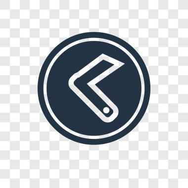 Saydam arka plan üzerinde silah şeffaflık logo kavramı izole silah vektör simgesi