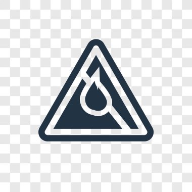 Saydam arka plan üzerinde hiçbir yangın şeffaflık logo kavramı izole yangın vektör simge yok