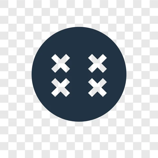 Ícone Vetor Botão Isolado Fundo Transparente Conceito Logotipo Transparência Botão —  Vetores de Stock