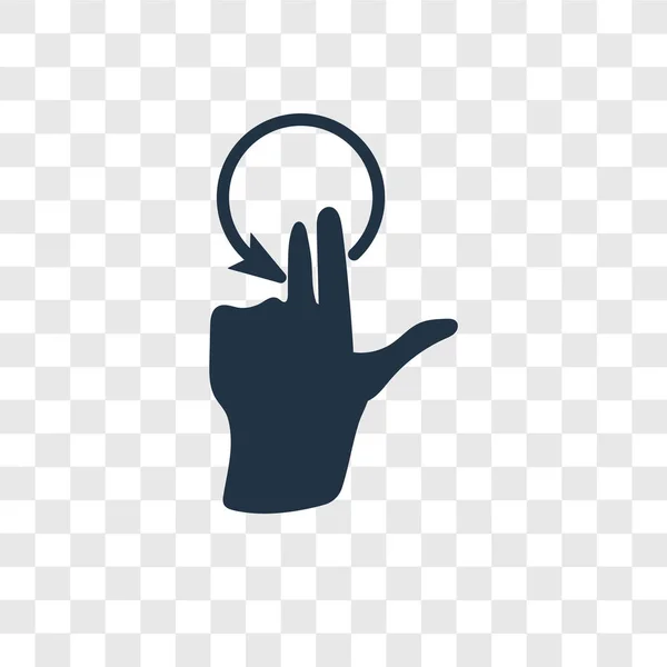 Vektor Symbol Auf Transparentem Hintergrund Drehen Transparenz Logo Konzept Drehen — Stockvektor