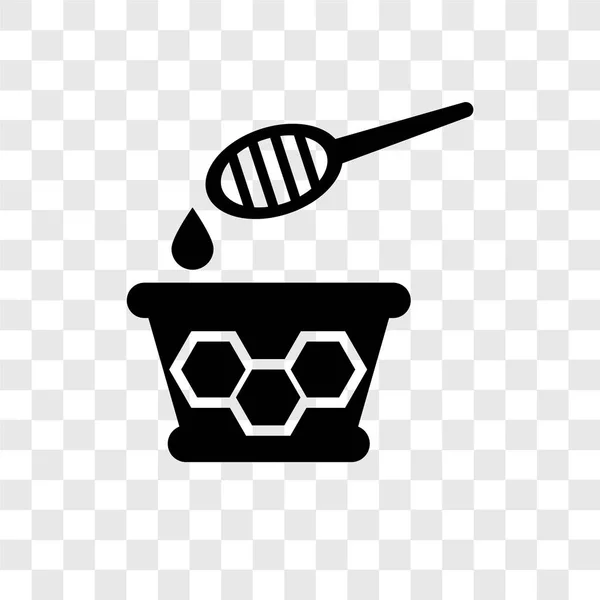 Honig Vektorsymbol Isoliert Auf Transparentem Hintergrund Honig Transparenz Logo Konzept — Stockvektor