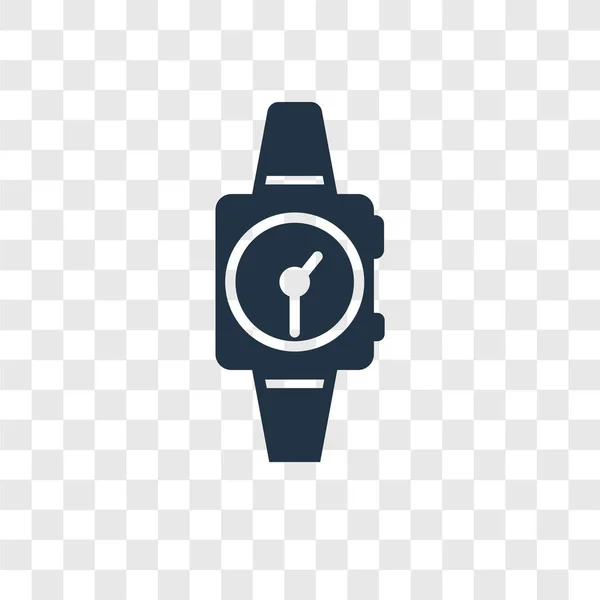 Smartwatch Vektor Ikonen Isolerad Transparent Bakgrund Smartwatch Öppenhet Logotyp Koncept — Stock vektor