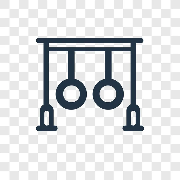 リング ベクトル アイコン リング透過性ロゴのコンセプト 透明な背景に分離 — ストックベクタ